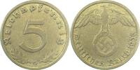 Deutschland 5 Pfennig 5 Pfennig 1936G ss/vz J 363 -