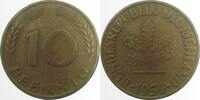 BRD 10 Pfennig 50F Jsz. doppelt -