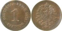 Deutschland 1 Pfennig 1 Pfennig 1875E J 001 ohne Ring geprägt Unikat -
