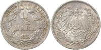 Deutschland 1/2 Reichsmark Fehlprägung 1/2 Reichsmark 1917 F sehr starkerStempelriss -