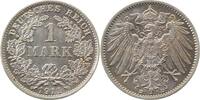 Deutschland 1 Mark Fehlprägung 1 Mark 1911 D Münzzeichen links doppelt -