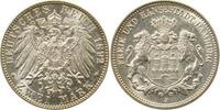 Deutschland 2 Mark 2 Mark Hamburg 1892 J fast stempelglanz Erstabschlag J 63 -