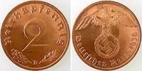 Deutschland 2 Pfennig 1938 2 Pfennig 1938 B Originalfarbe J 362 prfr/stgl 183.24 元177.74 元 含税 ＋  75.30 元 运费