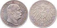 Deutschland 5 Mark 5 M Ernst Sachsen Altenburg 1901 A f.prfr/stgl schöne Patina Ernst -