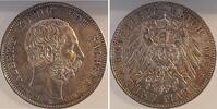 Deutschland 5 Mark 5 Mark Albert Sachsen 1902 E J 128 a.d.Tod, leichte Patina Albert -