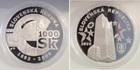 Slowakei 1000 Kronen 1000 Koruna Slowakei 2008 Proof 62 g fein Silber -