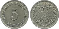 Deutschland 5 Pfennig 5 Pfennig 1910 J J 012 ss/vz selten -