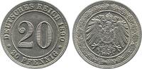 Deutschland 20 Pfennig 20 Pfennig 1890 J J 014 vz/stgl TOP -