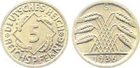 Deutschland 5 Reichspfennig 5 Reichspfennig 1936 G J 316 fast prägefrisch -