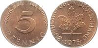 Deutschland 5 Pfennig 5 Pfennig 1976 J geprägt auf 1 Pfennig Rohling J 382 -