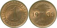 Weimarer Republik 1 Pfennig 1933A schöne Lichtenrader Prägung -