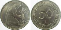 Deutschland 50 Pfennig Fehlprägung 50 Pfennig 1984J WS: teilweise doppelt J 384 -