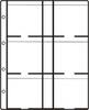 HARTBERGER Münzblätter mit 6 Feldern für Rähmchen 67 x 67 mm - SUPER, 10er-Packung (LK 6 SUPER) -