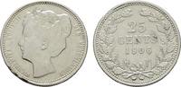 NIEDERLANDE 25 Cents Wilhelmina, 1890-1948. -