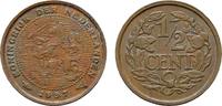 NIEDERLANDE Ku.-1/2 Cent Wilhelmina, 1890-1948. -