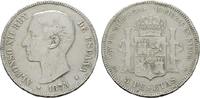 SPANIEN 5 Pesetas Alfonso XII., 1874-1885. -