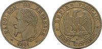 FRANKREICH Ku.-2 Centimes Napoléon III, 1852-1870. -