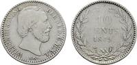 NIEDERLANDE 10 Cents Wilhelm III., 1849-1890. -