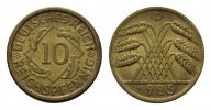 WEIMARER REPUBLIK 10 Reichspfennig -