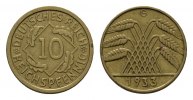 WEIMARER REPUBLIK 10 Reichspfennig -