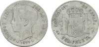 SPANIEN 1 Peseta Alfonso XIII., 1886-1931. -