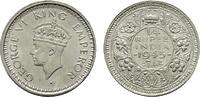 INDIEN 1/4 Rupee George VI., 1936-1947. -