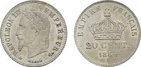 FRANKREICH 20 Centimes Napoléon III, 1852-1870. -