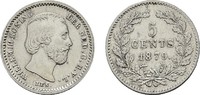 NIEDERLANDE 5 Cents Wilhelm III., 1849-1890. -
