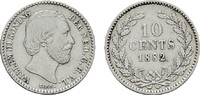 NIEDERLANDE 10 Cents Wilhelm III., 1849-1890. -