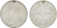 SÜDAFRIKA 6 Pence Südafrikanische Republik,1852-1902. -