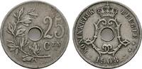 BELGIEN 25 Centimes Leopold II., 1865-1909. -