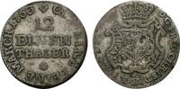 SACHSEN 1/12 Taler Friedrich Christian, 1763. -