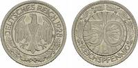 WEIMARER REPUBLIK 50 Reichspfennig -