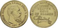 BRANDENBURG-PREUSSEN Messingmedaille Friedrich III., 1888. -