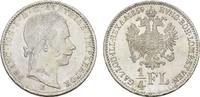 KAISERREICH ÖSTERREICH 1/4 Gulden Franz Josef I., 1848-1916. -
