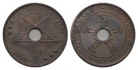 BELGIEN 10 Centimes Leopold II., 1865-1909. -