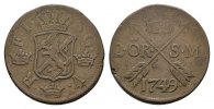 SCHWEDEN 2 Öre Friedrich I., 1720-1751. -