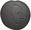 PERSONENMEDAILLEN Einseitige Eisengussmedaille (Ludwig Giess) Hauptmann, Gerhart, *1862 Ó1946, Dramatiker. -
