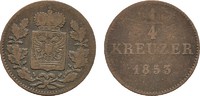 SCHWARZBURG 1/4 Kreuzer Friedrich Günther, 1807-1867. -