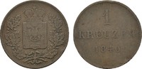 SCHWARZBURG Ku.-Kreuzer Friedrich Günther, 1807-1867. -