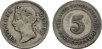 GROSSBRITANNIEN 5 Cents Straits Settlements (Malaysia). -