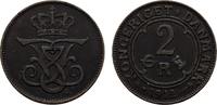 DÄNEMARK 2 Öre Frederik VIII., 1906-1912. -