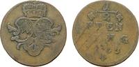 WÜRZBURG 1/2 Pfennig Adam Friedrich von Seinsheim, 1755-1779. -