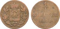 SCHWARZBURG 1/4 Kreuzer Friedrich Günther, 1807-1867. -