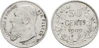 BELGIEN 50 Centimes Leopold II., 1865-1909. -