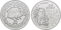 FRANKREICH 1/4 Euro Jahr der Ratte. -