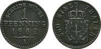 BRANDENBURG-PREUSSEN Pfennig Wilhelm I., 1861-1888. -
