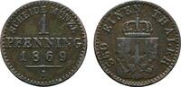 BRANDENBURG-PREUSSEN Pfennig Wilhelm I., 1861-1888. -