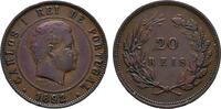 PORTUGAL Ku.-20 Reis Karl I., 1889-1908. -