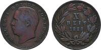 PORTUGAL Ku.-10 Reis Ludwig I., 1861-1889. -